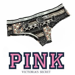 Victoria's Secret Black and White Patterned Briefs Med - P173 Panties